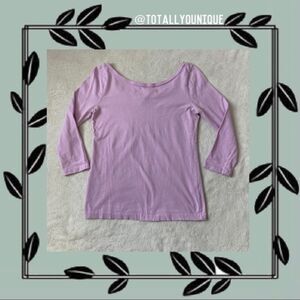 J. Crew Boat Neck T Lower Swoop in Back